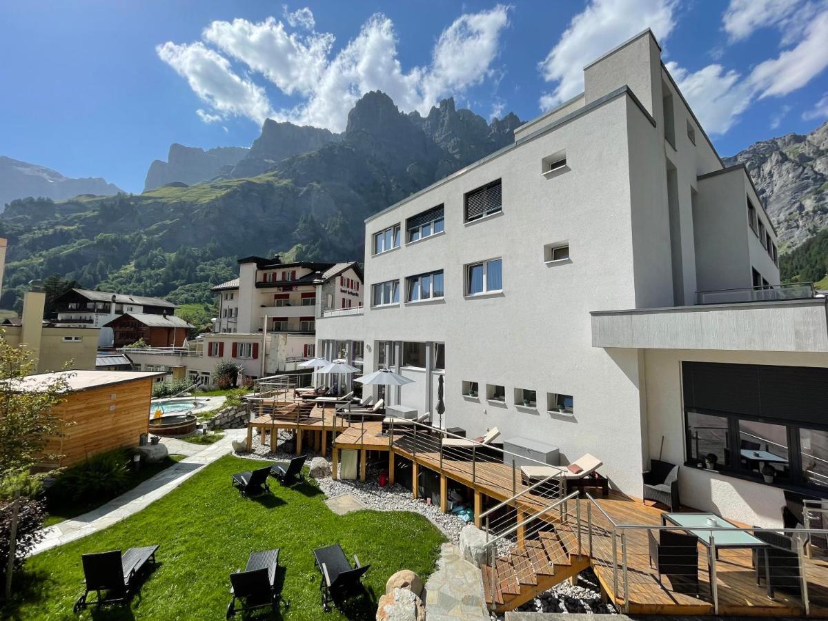 Therme 51° Hotel Physio & Spa Leukerbad Exterior foto